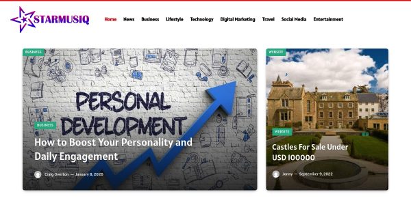 Link placement on Starmusiq.tv