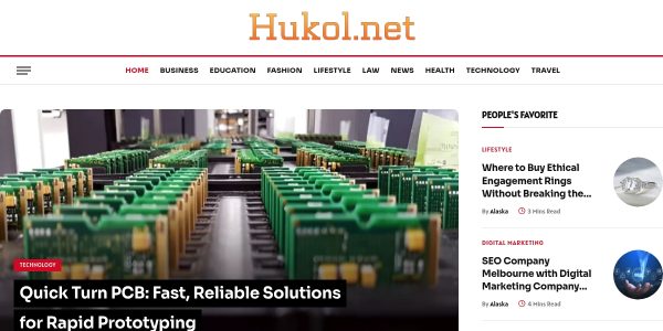 Link placement on Hukol.net