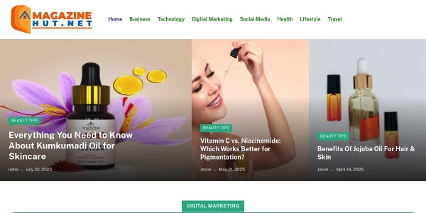 Link placement on Magazinehut.net