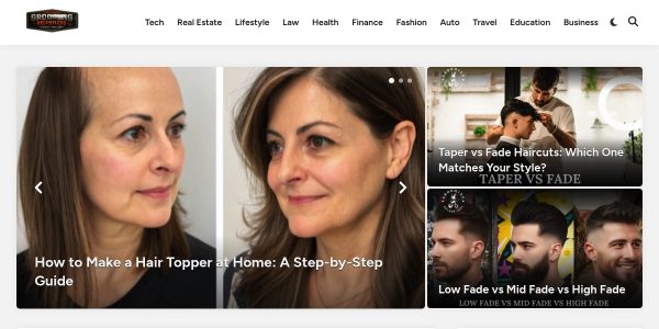 Link placement on Groomingrelentless.com