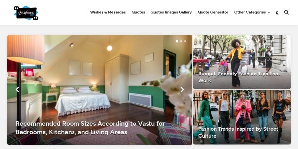 Link placement on Quotifusion.com