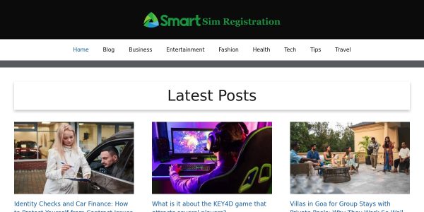 Link placement on Smartsimregistration.net