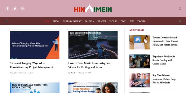 Link placement on Hindimein.in