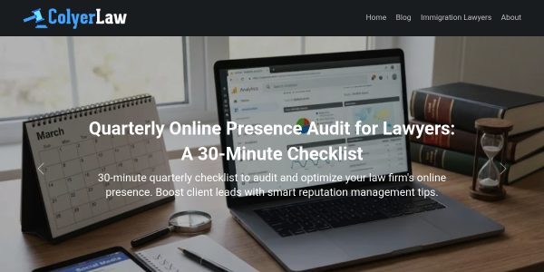 Link placement on Colyerlaw.net