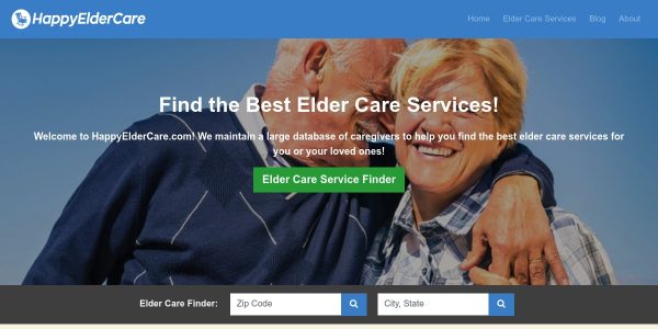 Link placement on Happyeldercare.com