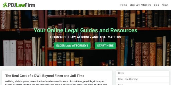 Link placement on Pdjlawfirm.org