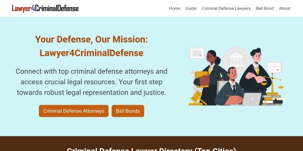 Link placement on Lawyer4criminaldefense.com