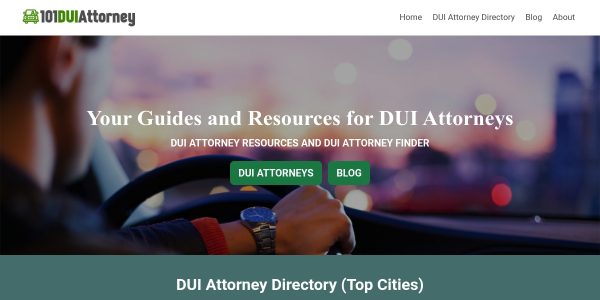Link placement on 101duiattorney.com