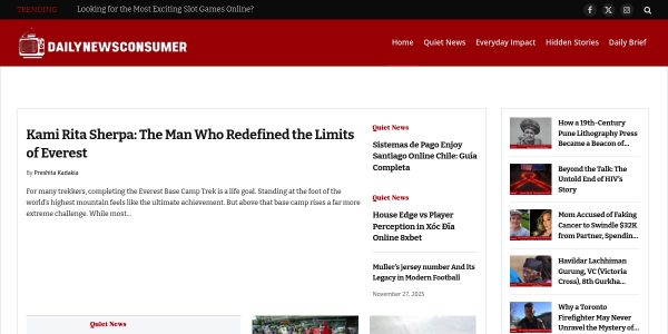 Link placement on Dailynewsconsumer.com