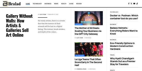 Link placement on Bralad.com