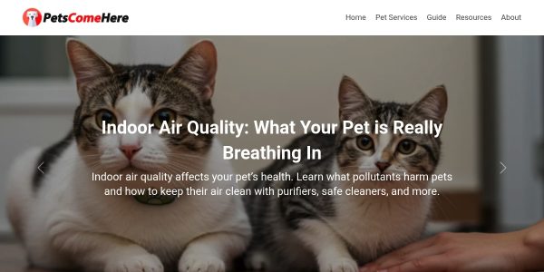 Link placement on Petscomehere.com