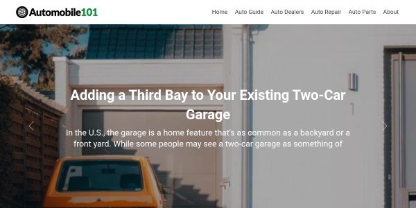 Link placement on Automobile101.com