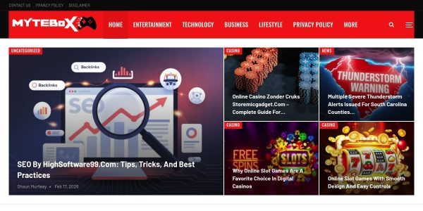 Link placement on Mytebox.com