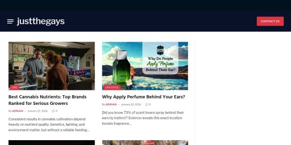 Link placement on Justthegays.co.uk