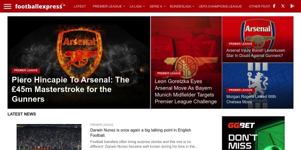 Link placement on Footballexpress.in