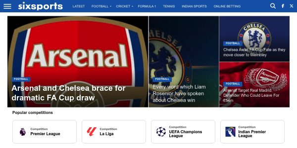 Link placement on Sixsports.in