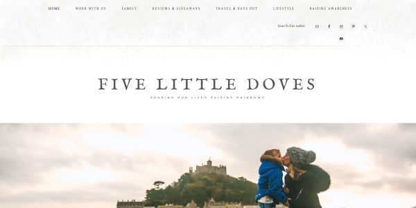 Link placement on Fivelittledoves.com
