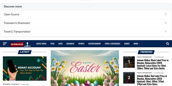 Link placement on Mumbaiker.com