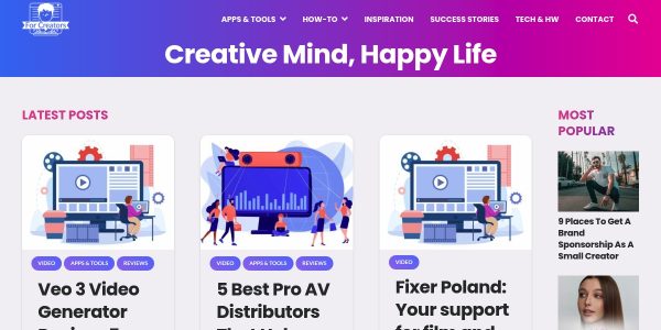 Link placement on Forcreators.com