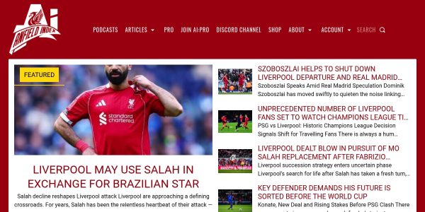 Link placement on Anfieldindex.com
