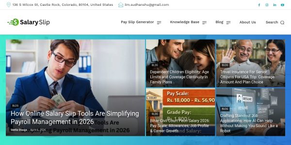 Link placement on Salaryslip.org