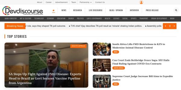 Guest posting on Devdiscourse.com