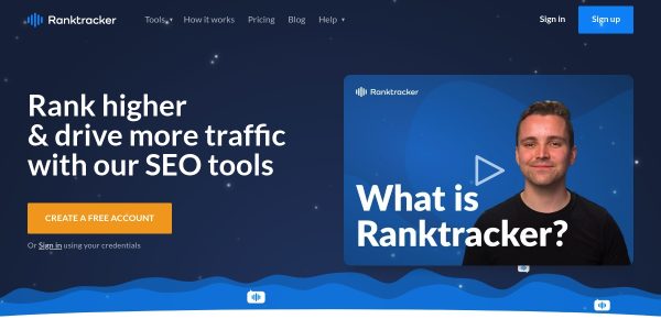 Link placement on Ranktracker.com