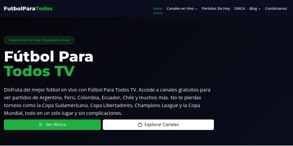 Link placement on Futbolparatodos.io