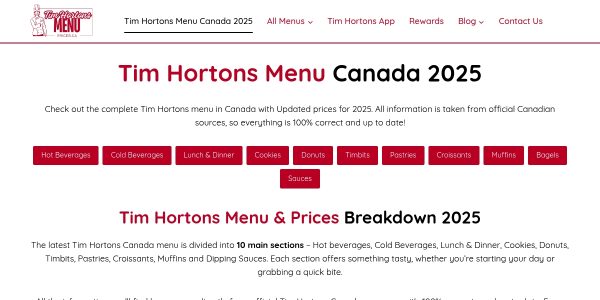 Guest posting on Timhortonsmenuprices.ca