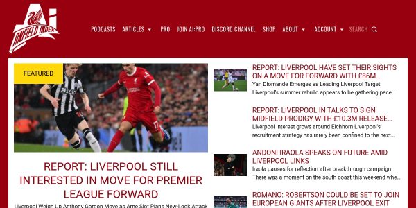 Guest posting on Anfieldindex.com