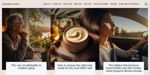 Guest posting on Cosmeticsarenas.com