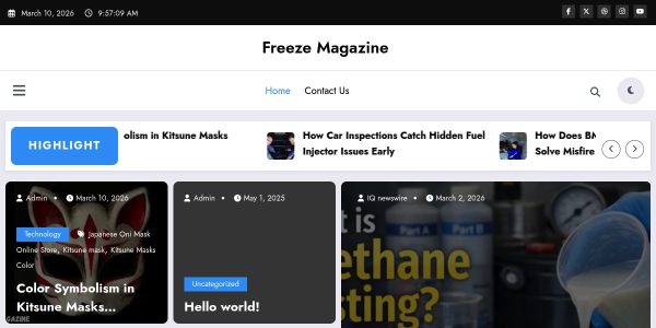 Link placement on Freezemagazine.co.uk