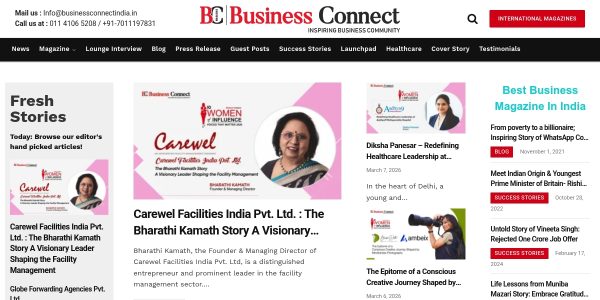 Link placement on Businessconnectindia.in