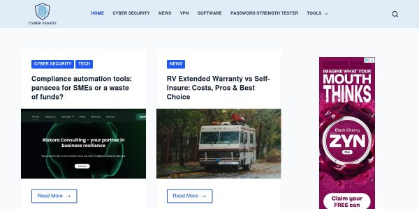 Link placement on Cyberpandit.org