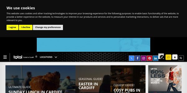 Link placement on Totalguidetocardiff.co.uk