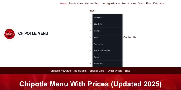 Link placement on Thechipotlemenu.com