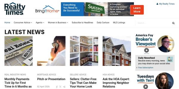 Link placement on Realtytimes.com