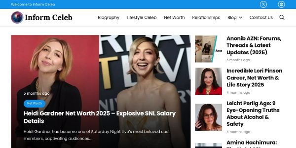 Link placement on Informceleb.com