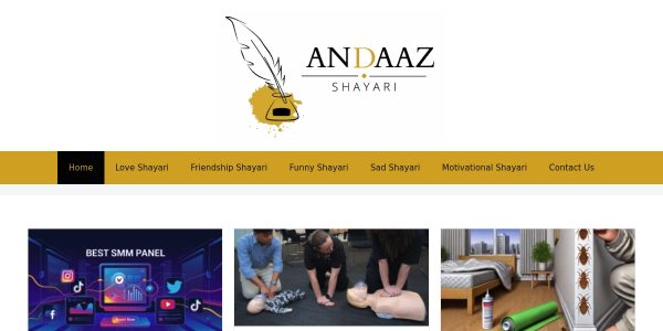 Link placement on Andaazshayari.com