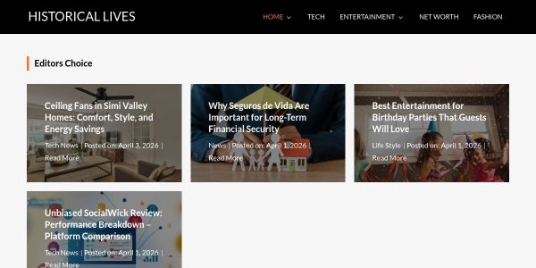 Link placement on Historicallives.com
