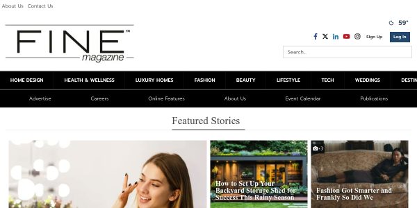 Link placement on Finehomesandliving.com