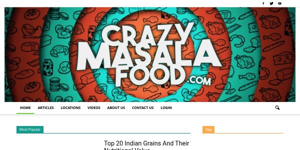 Link placement on Crazymasalafood.com