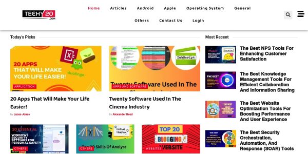 Link placement on Techy20.com