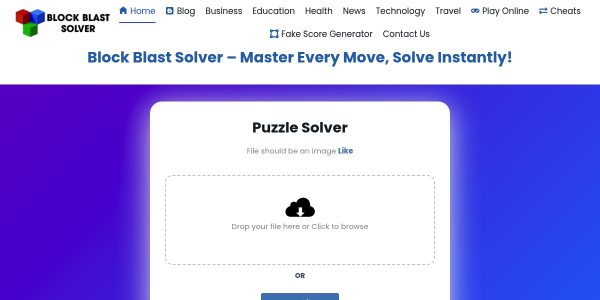 Link placement on Blockblastsolverlive.com