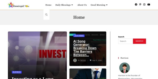 Link placement on Blessings2you.com