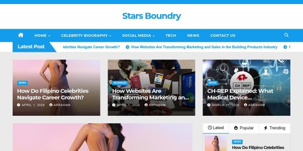 Link placement on Starsboundry.com