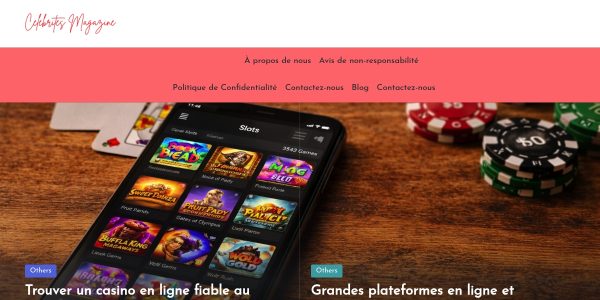 Link placement on Celebritesmagazine.fr