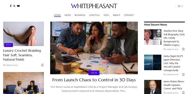 Link placement on Whitepheasant.co.uk