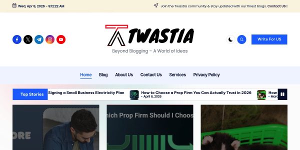 Link placement on Twastia.com