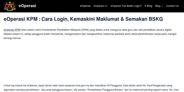 Guest posting on Eoperasii.my